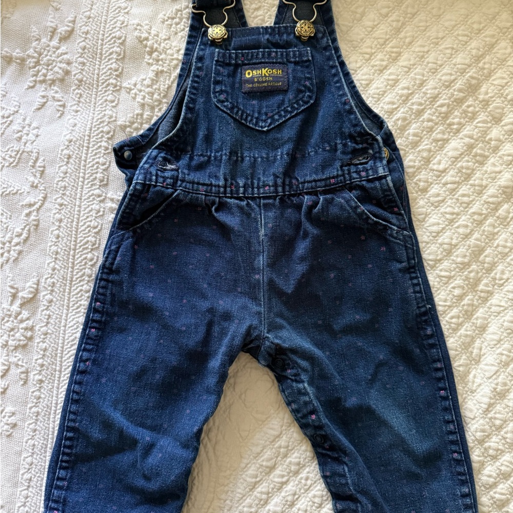 Vintage OshKosh B'gosh Dark Blue Denim Overalls